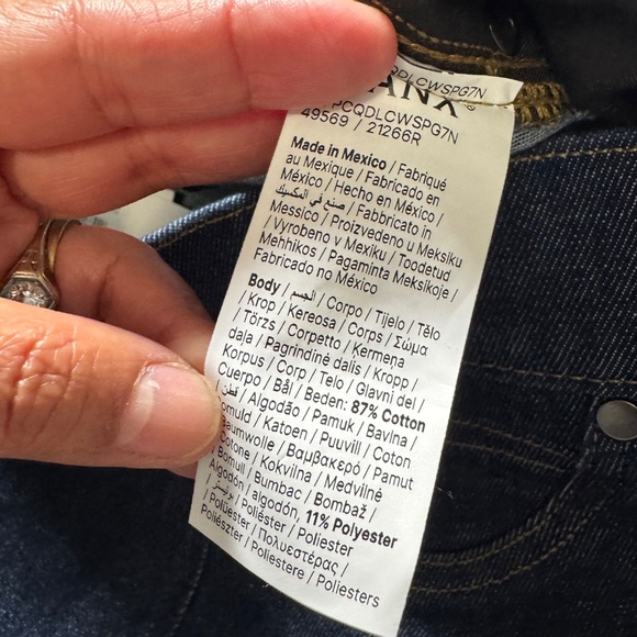 SPANX Spanxshape  Everywear Flare Jeans Raw Indigo  Blue Flare Jeans sz large - Picture 9 of 14